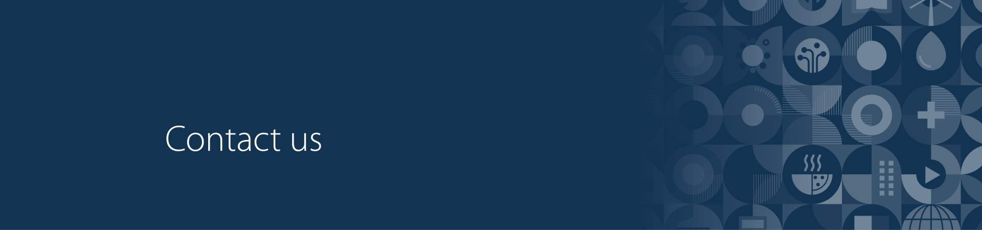 Contact us banner